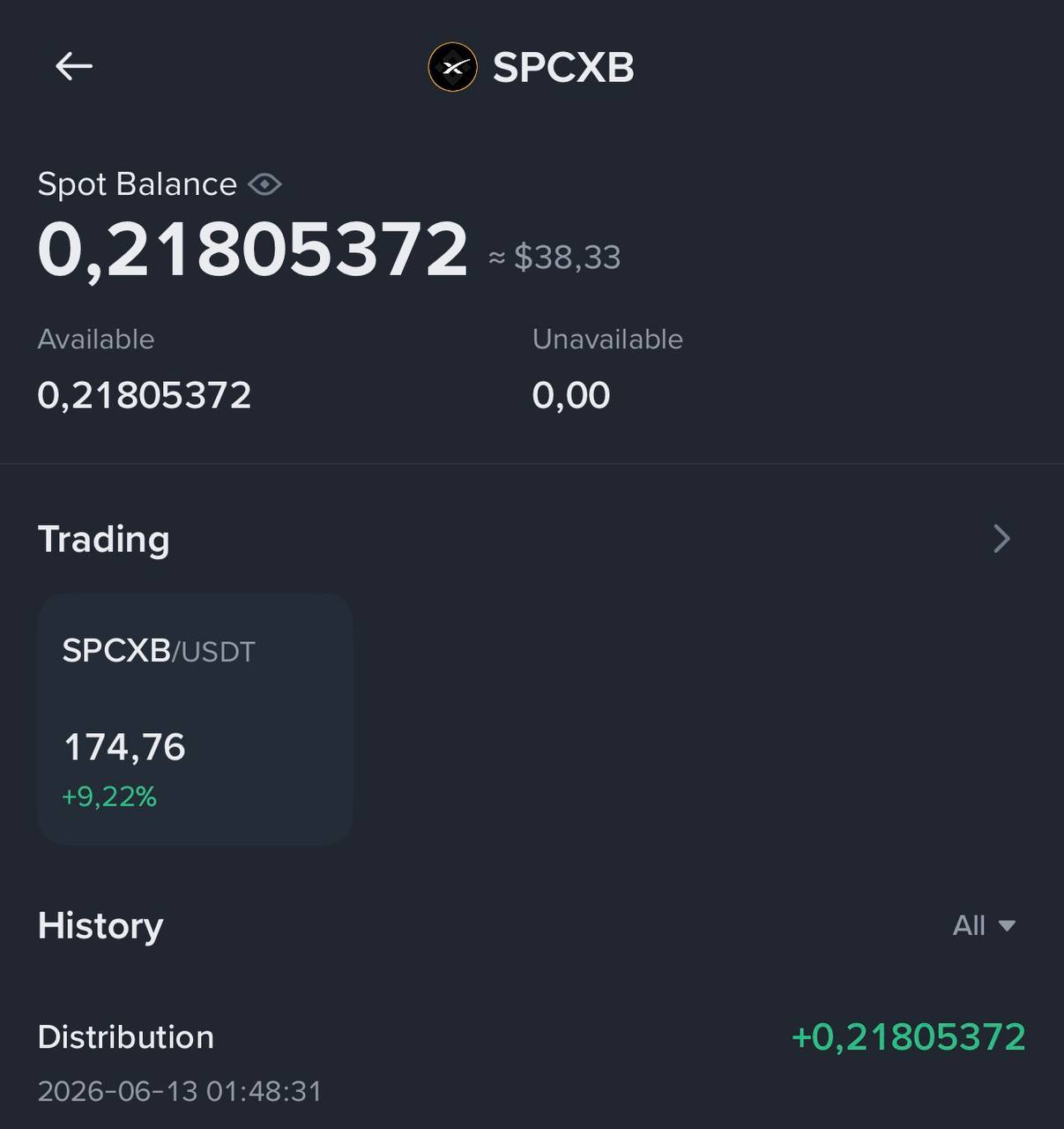 Binance Airdrop Gần 40 USD SPCXx Cho Người Tham Gia IPO SpaceX Tokenized Stock
