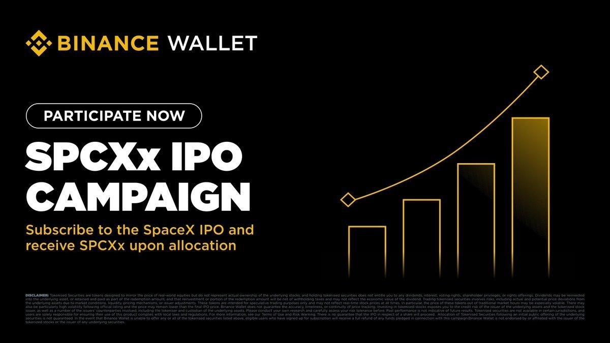 SPCXx IPO trên Binance Wallet: Cơ hội tiếp cận SpaceX với định giá 1.75 nghìn tỷ USD?